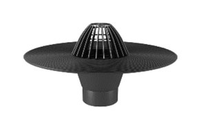 Кровельная воронка TERMOCLIP тип ВБ с листвоуловителем, 110*450 мм