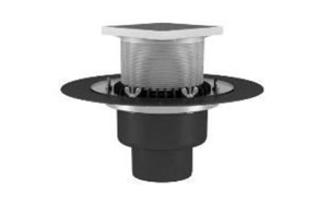 Кровельная воронка TERMOCLIP тип ВФО-ТД2 обогреваемая с обжимным фланцем, 160*450 мм