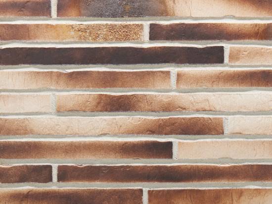 Фасадная плитка (ригель) Stroeher Riegel-50 451 gold-braun, ригель 490x40x14 мм