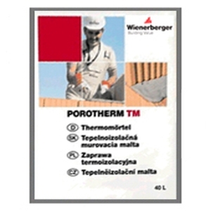 Теплоизоляционная кладочная смесь: POROTHERM TM, упаковка 20 кг