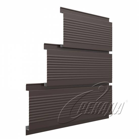 Линеарные панели для вентфасада - RAL 8017 открытый торец