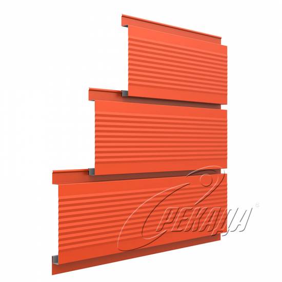 Линеарные панели для вентфасада - RAL 2004 открытый торец