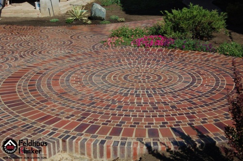 Тротуарный клинкер мозаика M403DF gala flamea